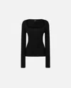 Pinko Ribbed Sweater In Wool And Cashmere In Noir/blanc