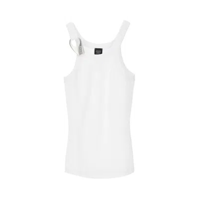 PINKO RIBBED TANK TOP X PATRICK