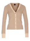 Pinko Beige Santorini Cardigan In Neutral
