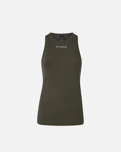 PINKO RIBBED VEST TOP