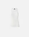 Pinko Ribbed Vest Top In White