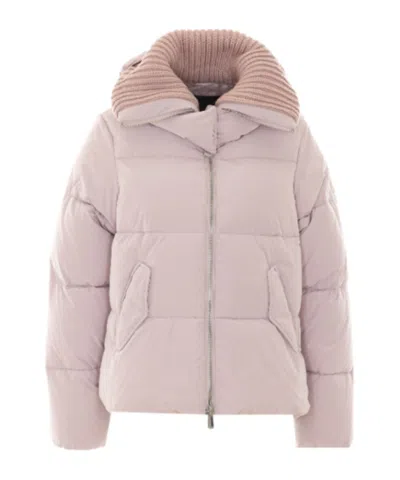 Pinko Long-sleeved Padded Jacket. In Purple