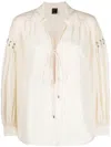 Pinko Ring-findings Detailed Tunic In Gray