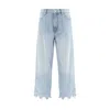 Pinko Ripped Hem Jeans