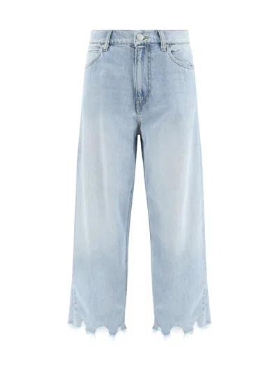 PINKO RIPPED HEM JEANS