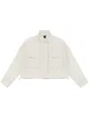 Pinko Ripstop Jacket In Grey