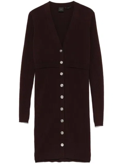 Pinko Riserva Mini Dress In Brown