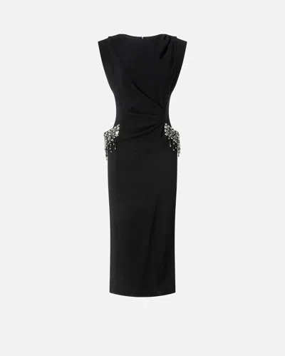 PINKO ROBE AJUSTÉE AVEC BRODERIE BIJOU