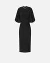 Pinko Dress With Bejewelled Details In Black
