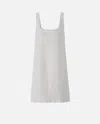 Pinko Fully Rhinestoned Mini Dress In Gray