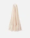 Pinko Wide Long Dress With Open Back