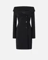 Pinko Rosemarie Stretch Crepe Dress In Black