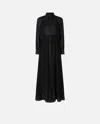 Pinko Robe Longue Semi-transparente In Black