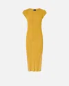 Pinko Knit Midi Dress With Openwork