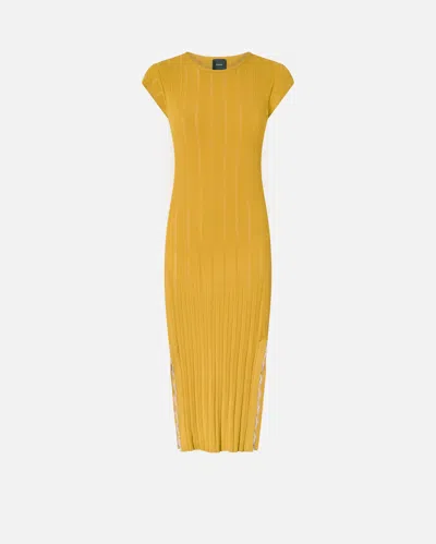 Pinko Knit Midi Dress With Openwork