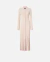 Pinko Robe Polo Longue En Maille Ajourée
