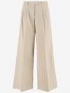 Pinko Robotech Pantalone Cavallery Pants In Beige