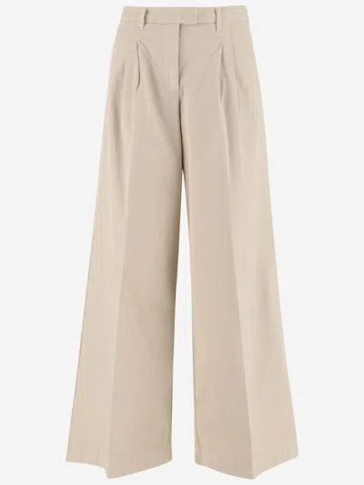 Pinko Robotech Pantalone Cavallery Pants In Beige