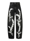 PINKO RODEO EMBROIDERED JEANS
