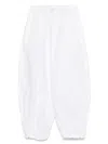 Pinko Lightweight Balloon Pants With Drawstring In White