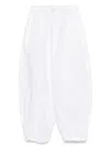 Pinko Lightweight Balloon Pants With Drawstring In White