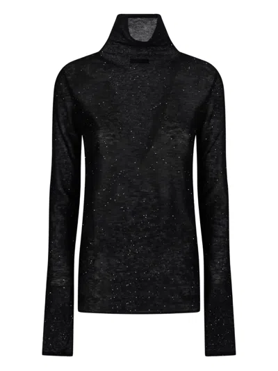 Pinko Roll-neck Embellished Top