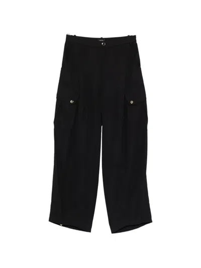 Pinko Rosalin Cargo Trousers In Black