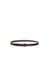 Pinko Round Enamel H2 Belt Vitello Lisciosmalto In Black