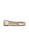 Pinko Gioia Birds Ballerina Shoes In Nude