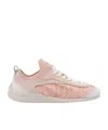 Pinko Elasticized Knit Low Top Sneakers In Nude