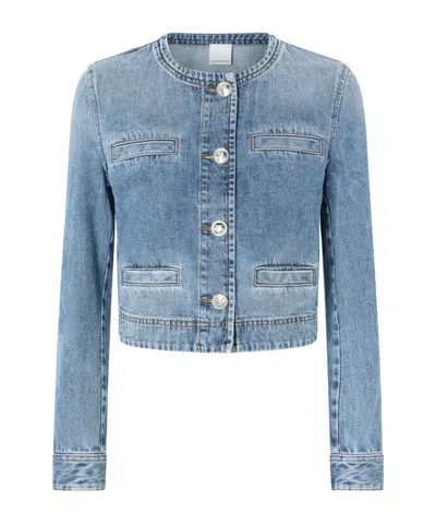 PINKO PINKO CREWNECK DENIM JACKET