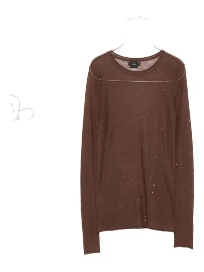 Pinko `pico` Sweater In Brown