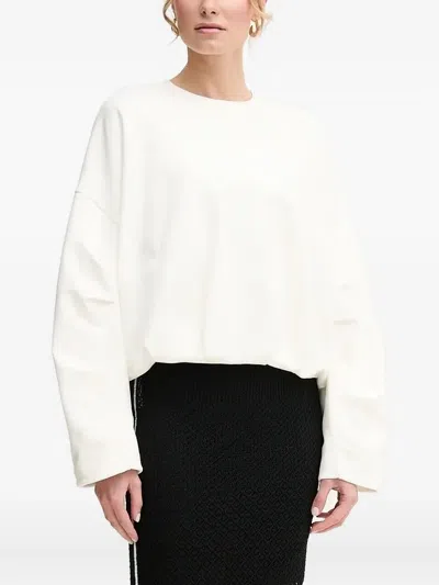 Pinko Round-neck Top In White