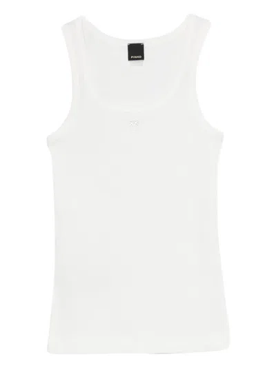 Pinko Round-neck Top In White