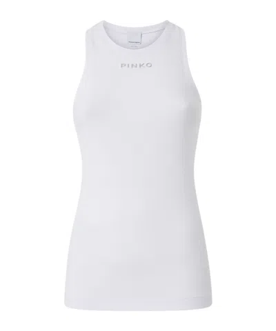 PINKO PINKO LOGO LETTERING SLEEVELESS TANK TOP