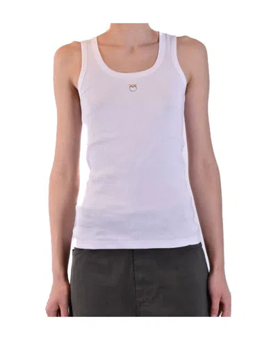 Pinko Round-necked Vest In White