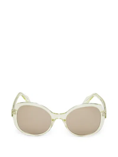 Pinko Round-frame Sunglasses In Green