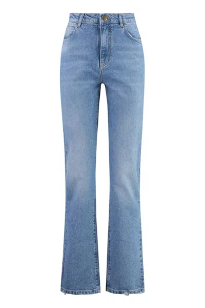 PINKO PINKO ROXANNE 5-POCKET STRAIGHT-LEG JEANS