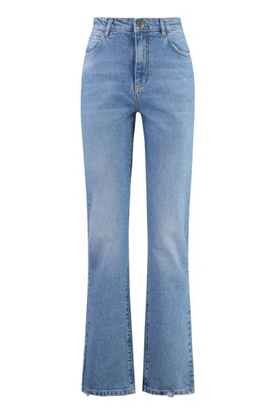 PINKO PINKO ROXANNE 5-POCKET STRAIGHT-LEG JEANS