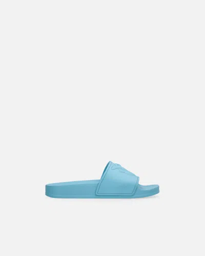 Pinko Rubberized Slippers With Love Birds Logo Band