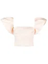 Pinko Ruched Gathered Blouse In 粉色