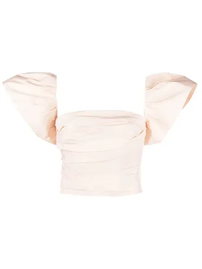 Pinko Ruched Gathered Blouse In 粉色