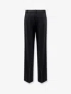 Pinko Rufa Stretch Crepe Trousers In Black