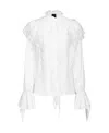 Pinko Ruffled Detailed Blouse In White
