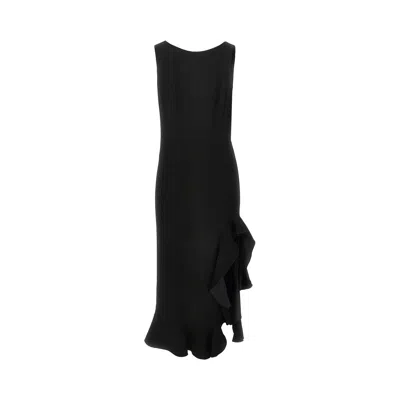 PINKO RUFFLED MIDI SKIRT