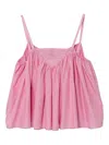 Pinko Ruffled Top In Pink