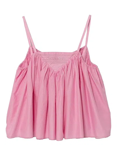 Pinko Kids' Ruffled Top In Pink
