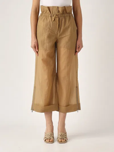 Pinko Somebody Pantalone Trousers In Brown