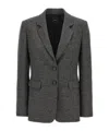 Pinko Grey Ruota Blazer In Black