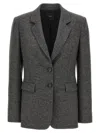 Pinko Grey Ruota Blazer In Gray